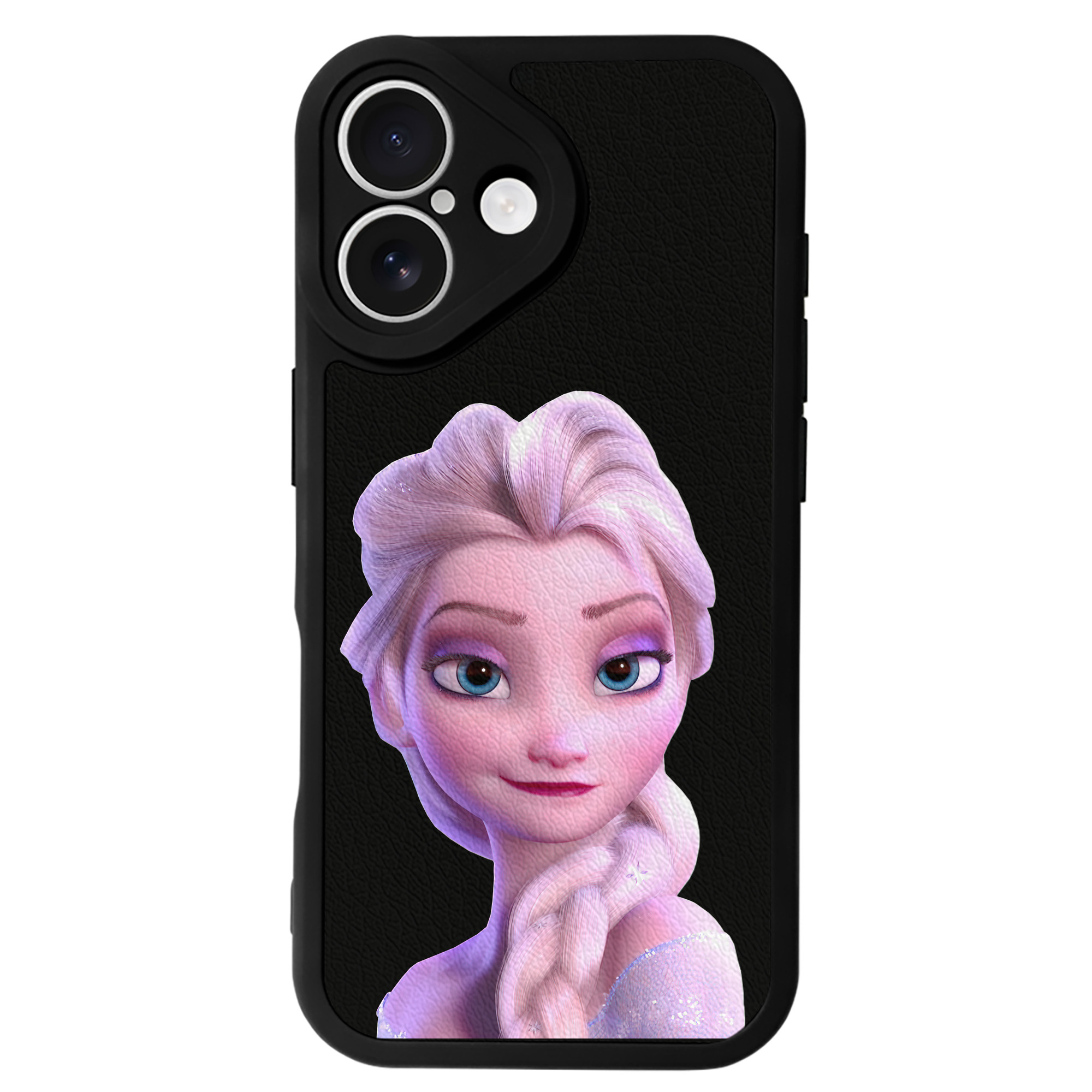 （画像用） アナと雪の女王 アンナ エルサ Frozen Anna Elsa 【iPhone 16シリーズ対応】シリコンスマホケース（レザー調） 材質：シリコン